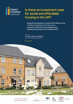 Investment Case For Social And Affordable Housing In The UK (October ...